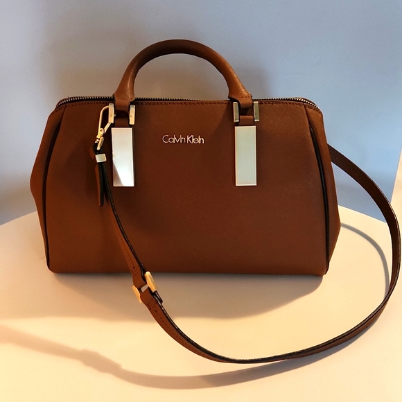 Unused Calvin Klein Camel Leather bag - Picture 1 of 2